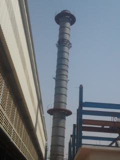 erection of ms chimney